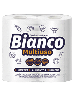 Toallas de papel Mili Bianco 2 rollos con 50 unid.