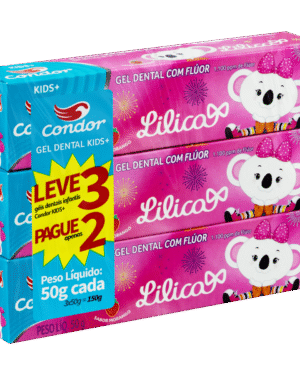 Geles Dentales Lilica Ripilica Kids Lleve 3 pagué 2 Sabor frutilla con flúor con 1100 ppm