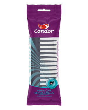 Peine de dientes anchos para rizos