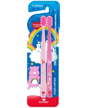 Pack de 2 Cepillos dentales Ositos Cariñositos rosa