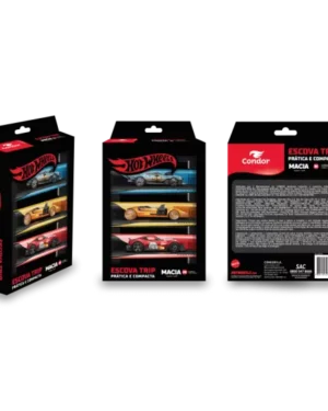 Tripack Cepillo Trip Hot Wheels negro 3